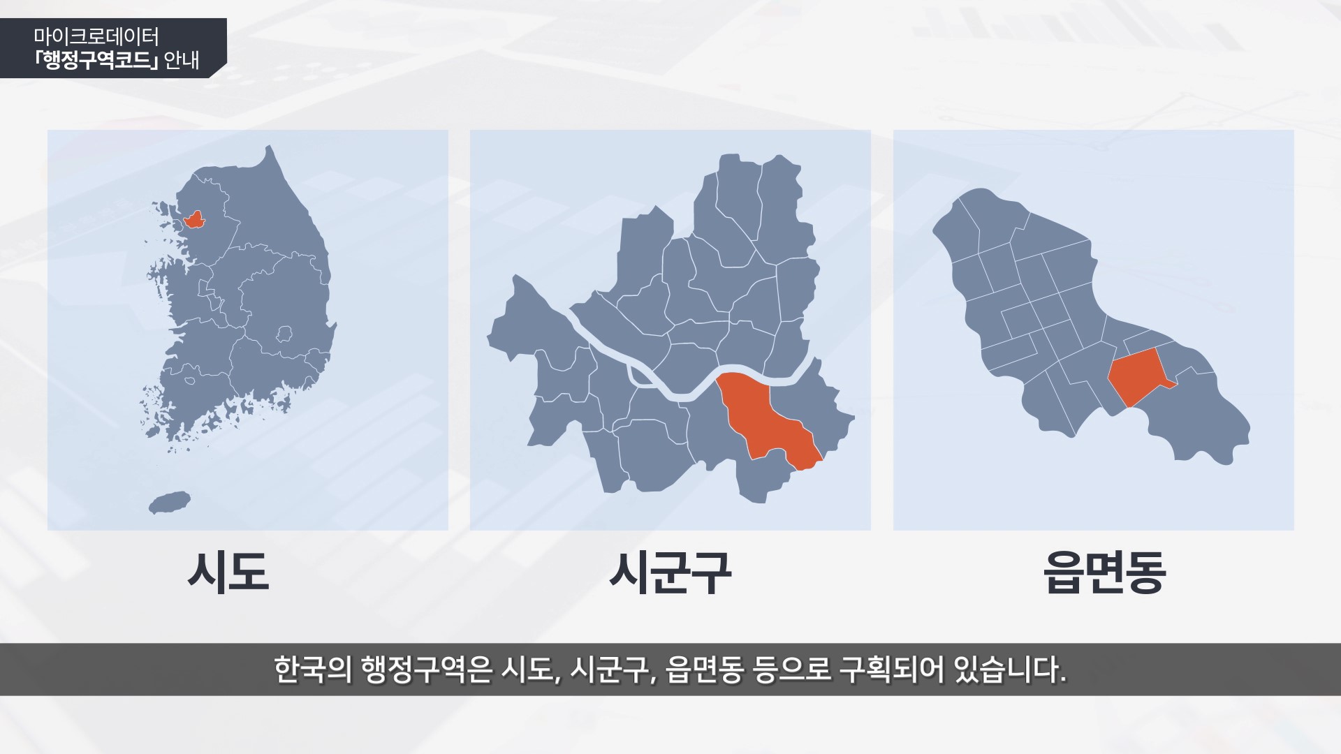 MDIS 행정구역 코드 사용방법 영상 미리보기